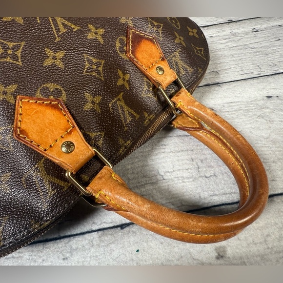 Louis Vuitton Alma Brown Monogram Canvas Leather Handbag - Picture 7 of 16